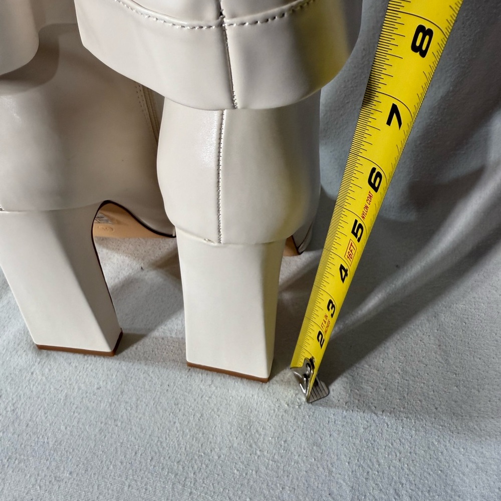 Lulus Lorlia Almond Square toe Knee High boots Size 8.5 - Picture 7 of 12
